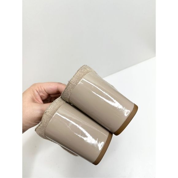 Donald Pliner Mule Womens Size 9 Tan Chained Slip On Leather Block Heel Shoes - Picture 7 of 11